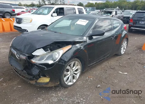 2013 Hyundai Veloster Base W/Gray z USA, uszkodzony, nr VIN KMHTC6AD9DU140485